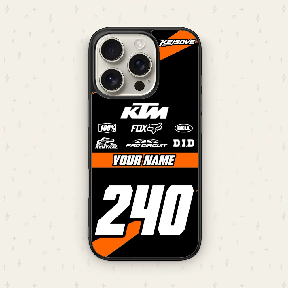 Персонализиран KTM калъф - кейс за телефон от Keisove