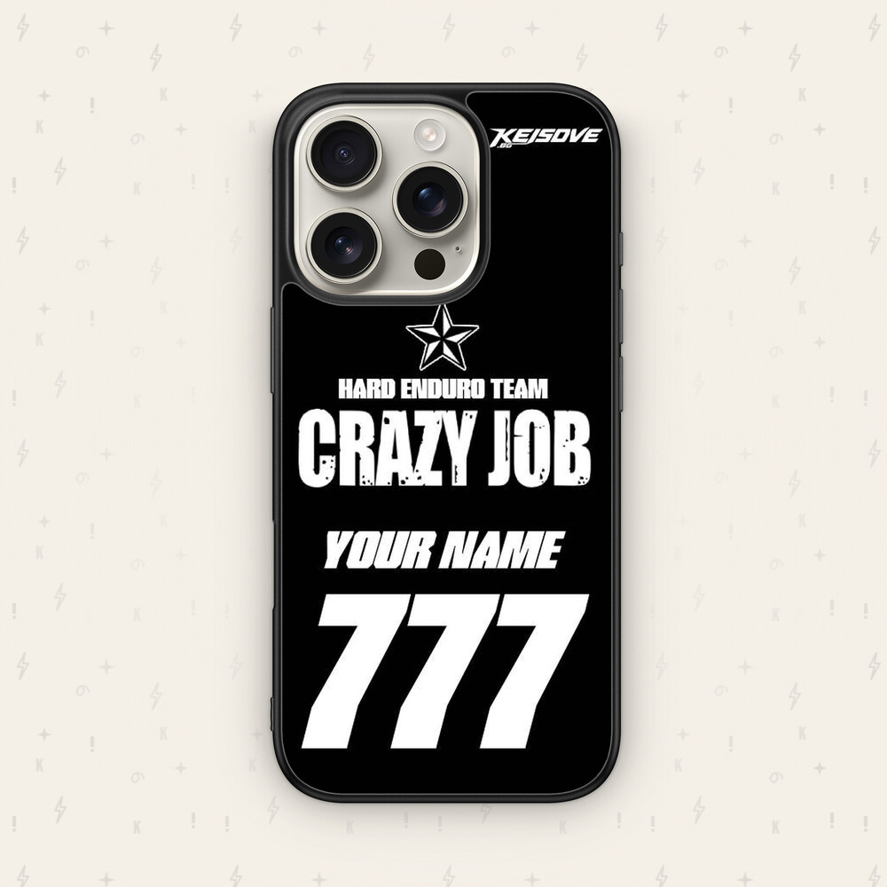 Персонализиран CRAZY JOB калъф - кейс за телефон от Keisove